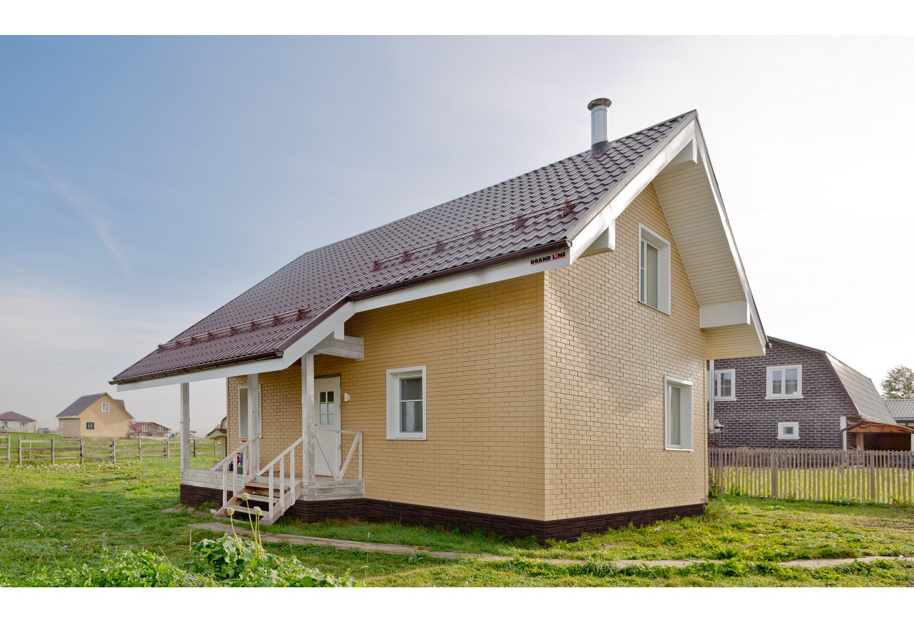 Фасадная панель Grand Line Клинкерный кирпич Классика песочный — фото 4