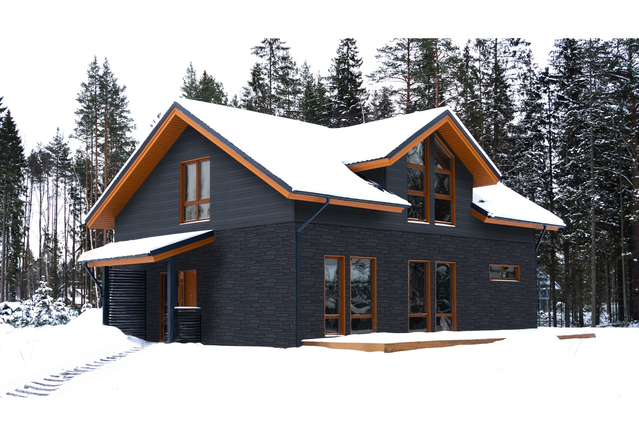 Фасадная панель Grand Line Камелот Классика графит — фото 6