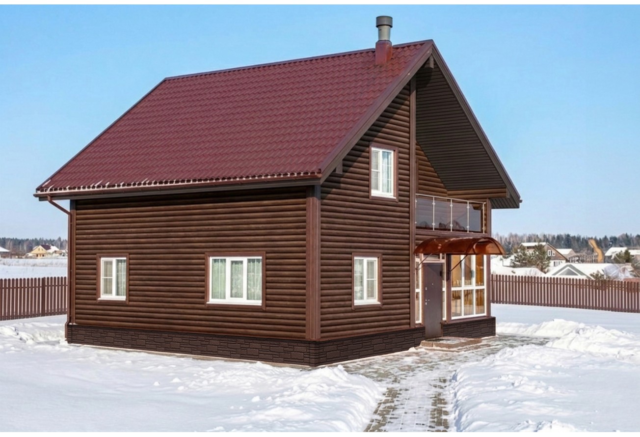 Фасадная панель Grand Line Камелот Классика шоколадный — фото 6