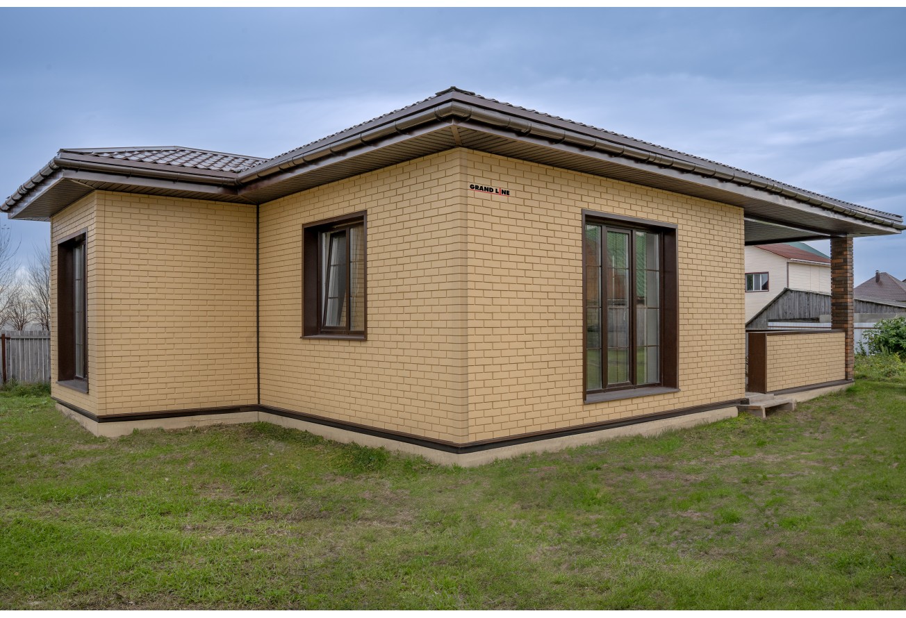Фасадная панель Grand Line Клинкерный кирпич Классика песочный — фото 9