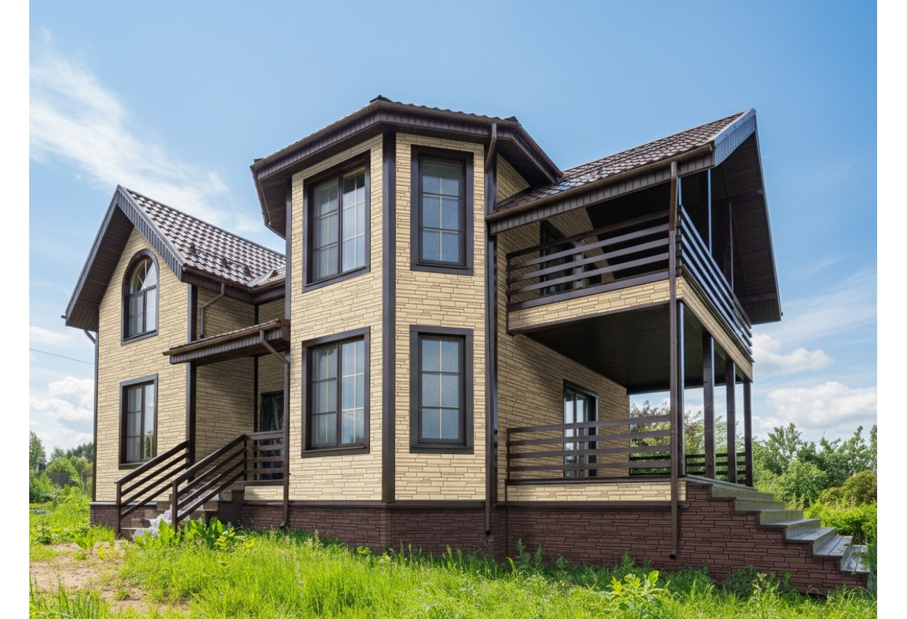 Фасадная панель Grand Line Скала Классика бежевый — фото 5