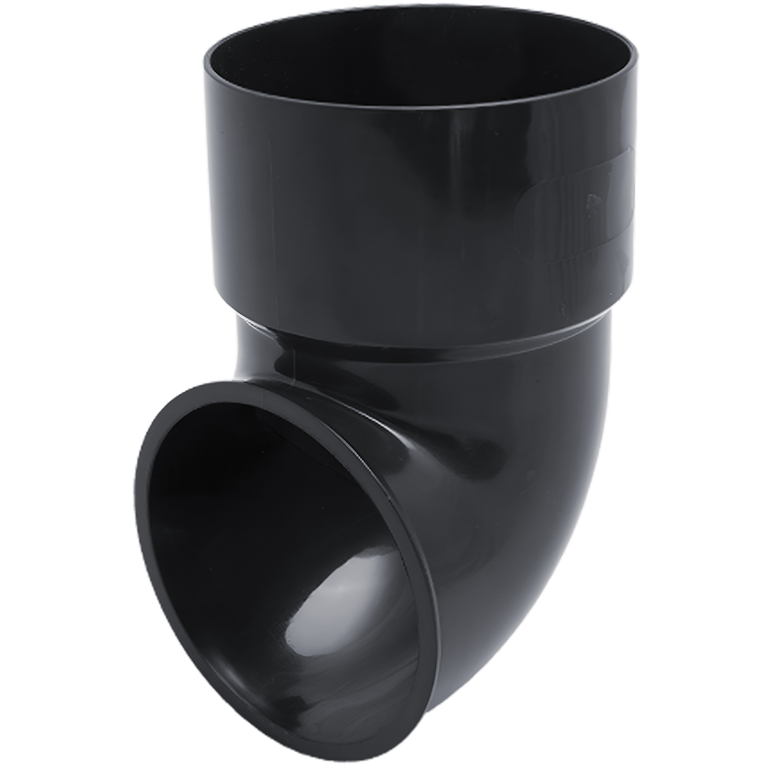 Сливное колено D80 Графит Fineber