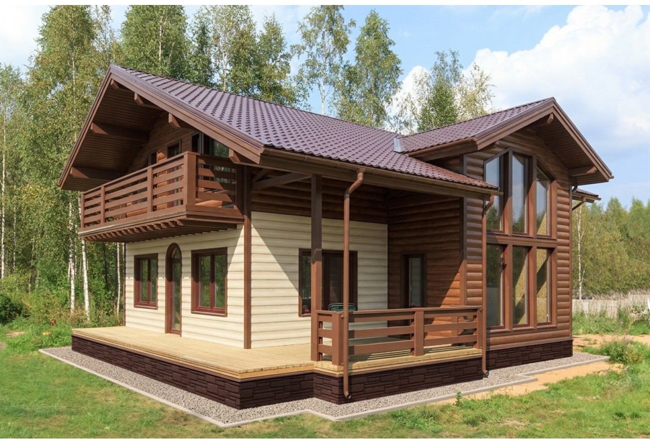 Фасадная панель Grand Line Камелот Классика шоколадный — фото 9
