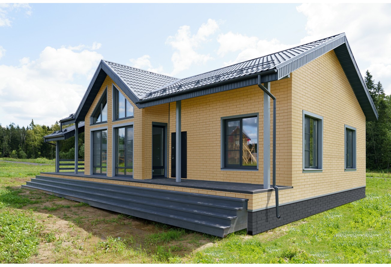 Фасадная панель Grand Line Клинкерный кирпич Классика песочный — фото 5