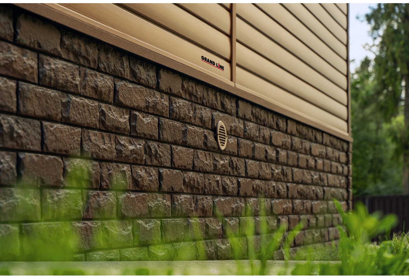 Сайдинг Блок-хаус Grand Line Tundra рябина (3,0м) — фото 10
